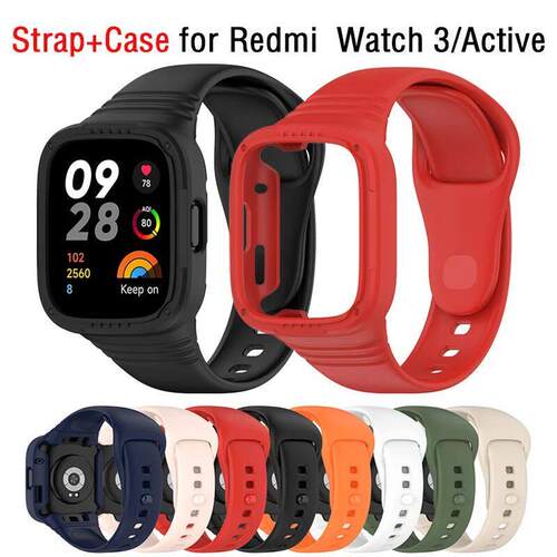 Silicone Strap with Case for Redmi Watch 3 / Redmi Watch 3 A