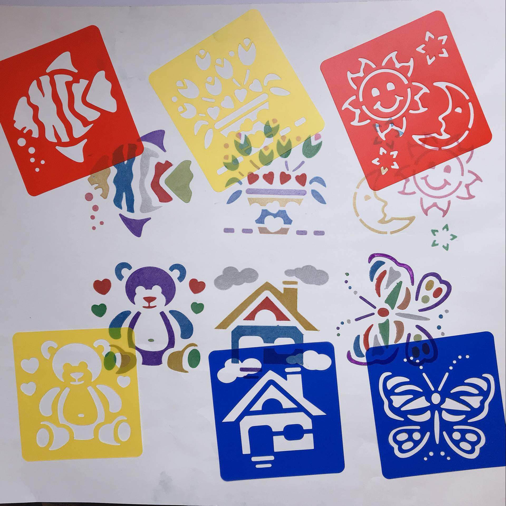 DIY儿童绘画绘画模板测绘套装