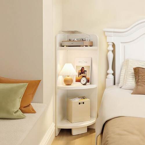 书架落地置物架客厅书柜家用墙角卧室窄柜立架角柜夹缝转角架