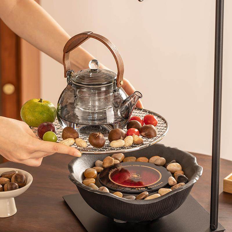 05新款围炉煮茶家用自在钩悬PHJ挂2式煮茶壶2室内中式黑晶炉尾煮