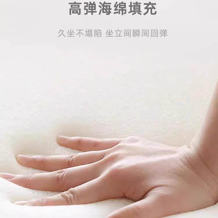 奶油风化子妆凳简约卧室化37毛妆小胖椅羊羔梳妆台椅女生轻奢凳椅