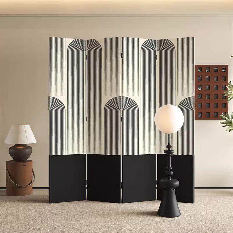 法式屏风遮挡帘客厅可折叠移动办公室卧室遮挡家用入户墙隔断挡板