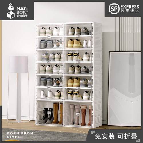 简易鞋柜子家用室内好看简约现代经济型卧室门口多层收纳折叠鞋柜