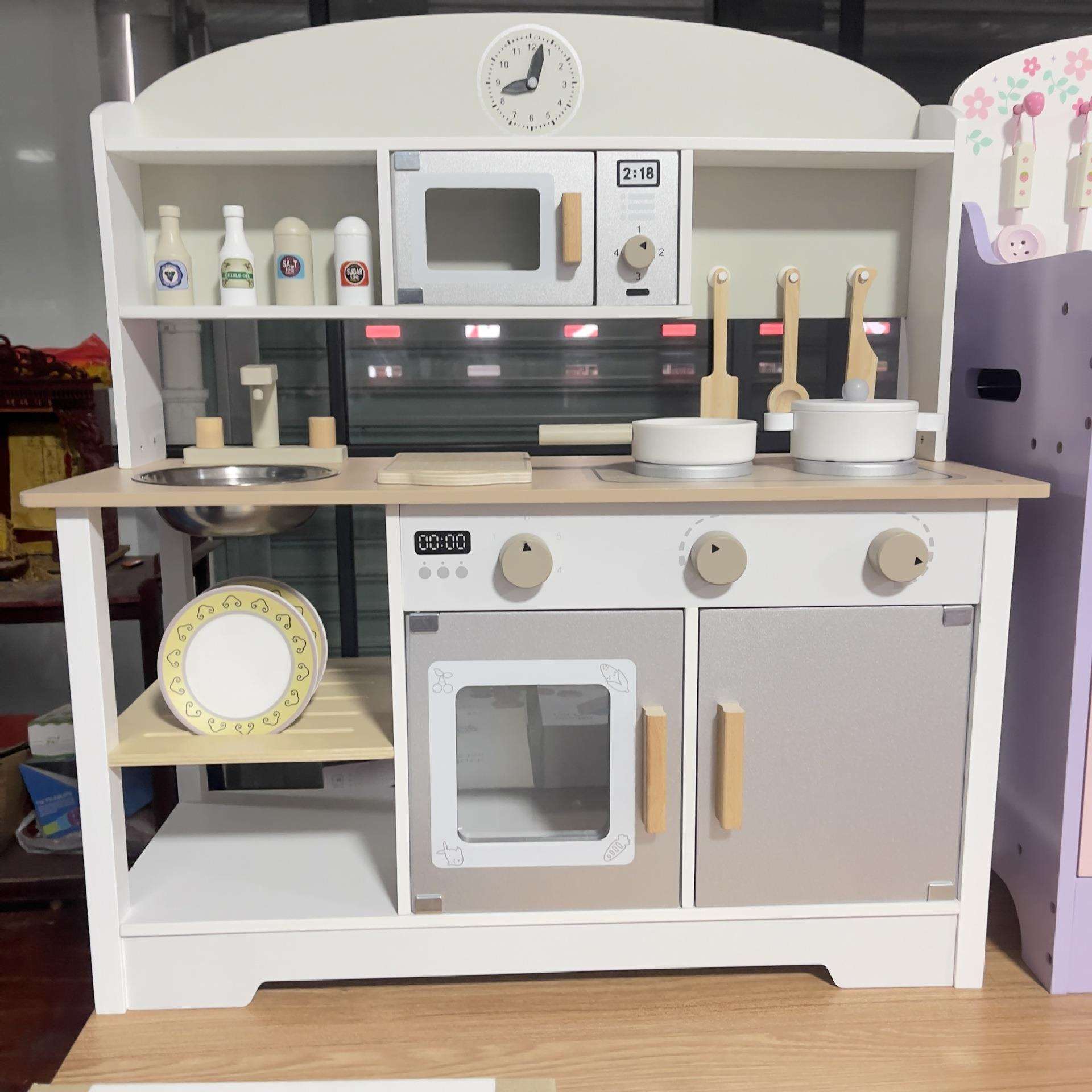 幼儿童过家家日式厨房木质仿真厨具宝宝男孩女孩木制做饭煮饭玩具