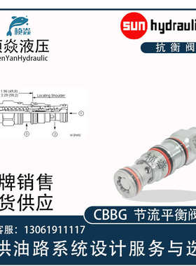 CBBG-LCN SunHydraulics太阳液压阀 CBDG-LJN CBFG-LCN 平衡阀