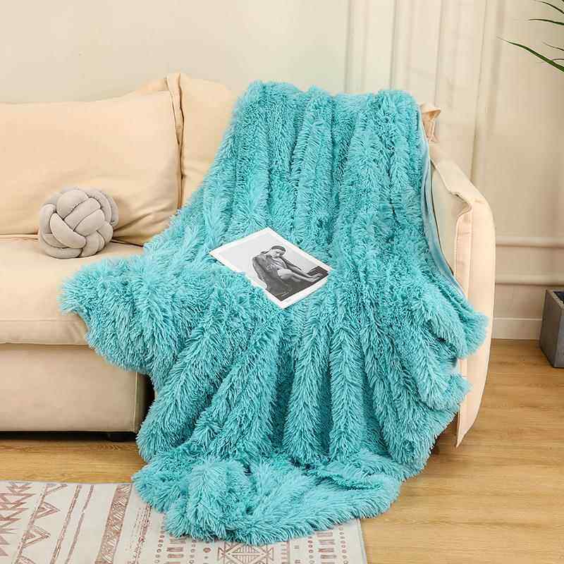 小毯子长毛绒毛毯儿童毯膝盖毯子双层沙发毯跨境沙发盖毯床毯
