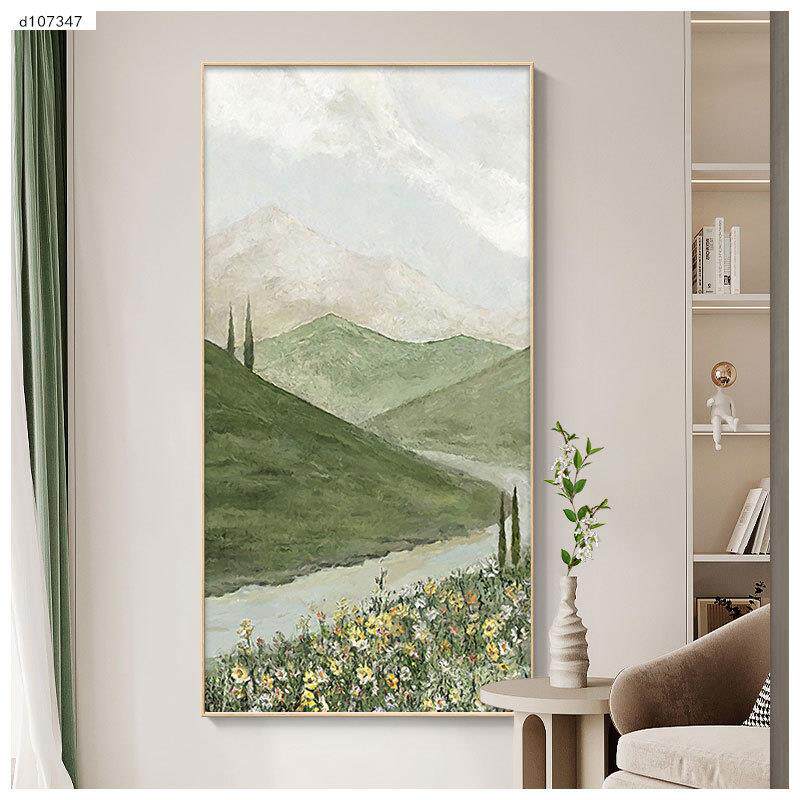 装照金山挂画入户玄关奶日油风饰画客走廊厅过道壁画山水99风景挂