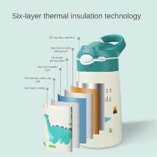Lovely Thermos Cup Water Cup Concealed Suction Nozzle