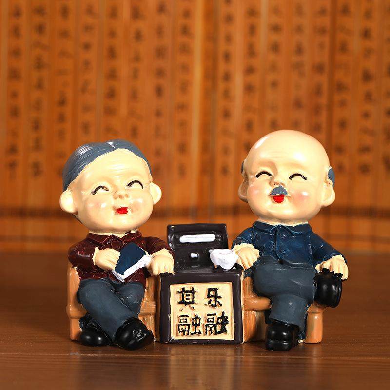 中式爷爷奶奶蛋糕装饰摆件相守一生蛋糕寿公寿婆烘焙装饰摆件,家居饰品,装饰摆件,淘宝优惠券,粉丝福利购,淘宝优惠卷