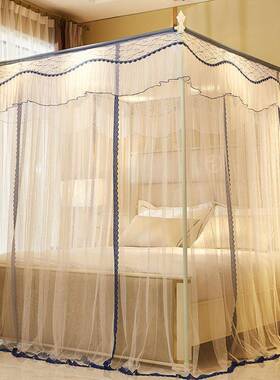 三1开主门宫廷落地蚊帐用公家风QY-2312.5m1.8米支架1.2m2米床加