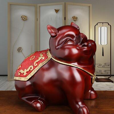 猪摆件存钱罐十二生肖储罐大号创钱意开礼6737业礼品储蓄乔罐迁新