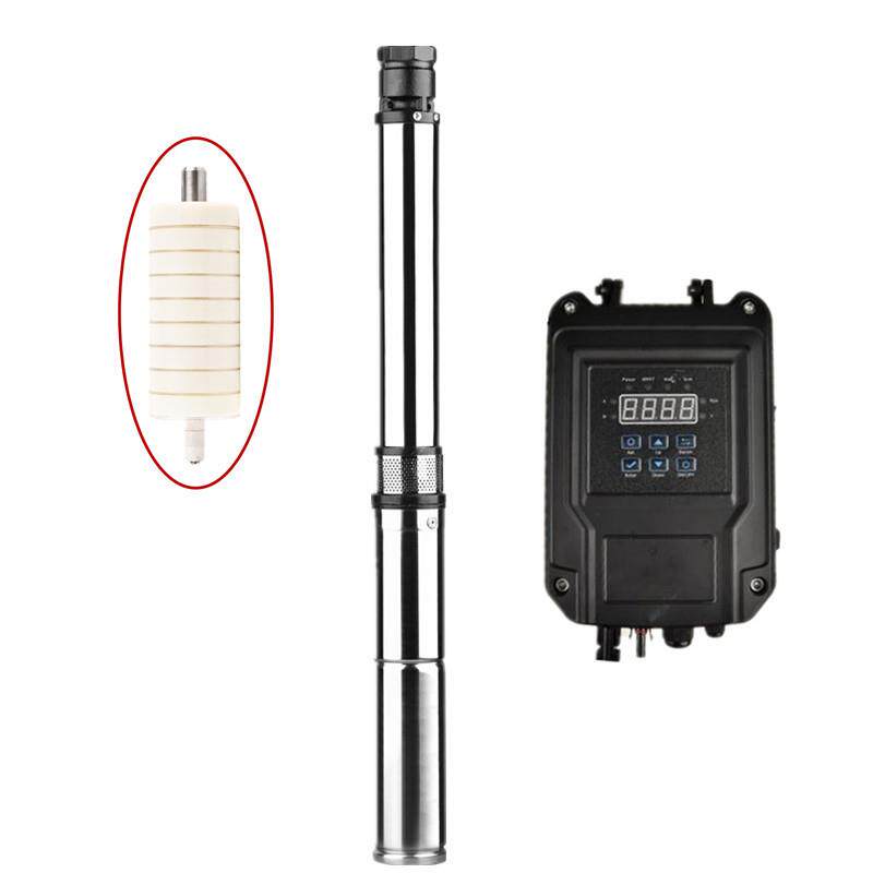 3寸48V60V72V太阳能永磁直流无刷潜水泵家用农用井用不锈钢深井泵