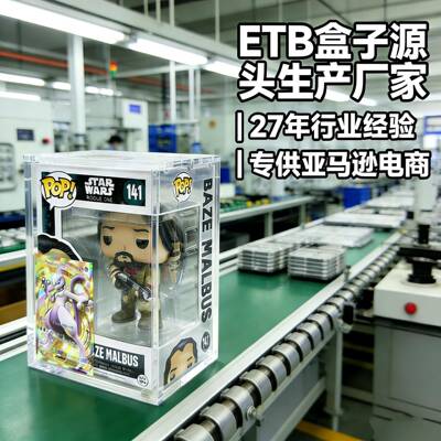 跨境亚克力手办盒收纳展示盒汽车模型防尘盒ETB亚克力卡牌盒