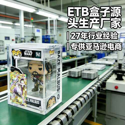 跨境亚克力手办盒收纳展示盒汽车模型防尘盒ETB亚克力卡牌盒