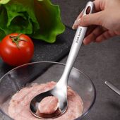 304不锈钢肉丸制作器丸虾滑丸子制丸勺创意手动压丸子韩式 DIY工具