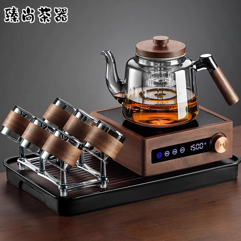 耐高温玻璃煮茶器大容量蒸煮一体烧水电陶炉2025新款茶具套装家用