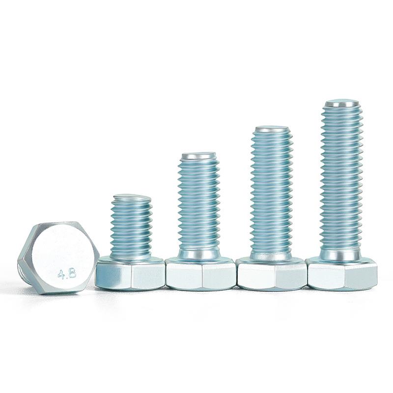 4.8级170镀锌外六角螺丝高12强度螺栓盒装6MM8M10M12MM146M024M27
