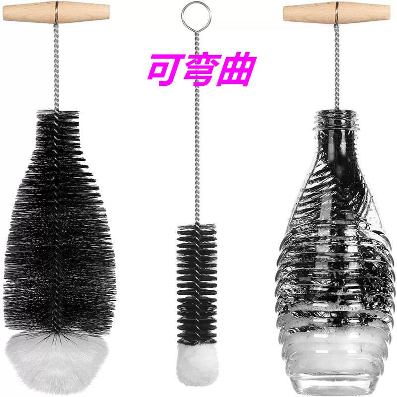 洗瓶刷杯刷长柄水瓶酒瓶小口径细口瓶清洁神器奶瓶暖壶杯子清洗刷