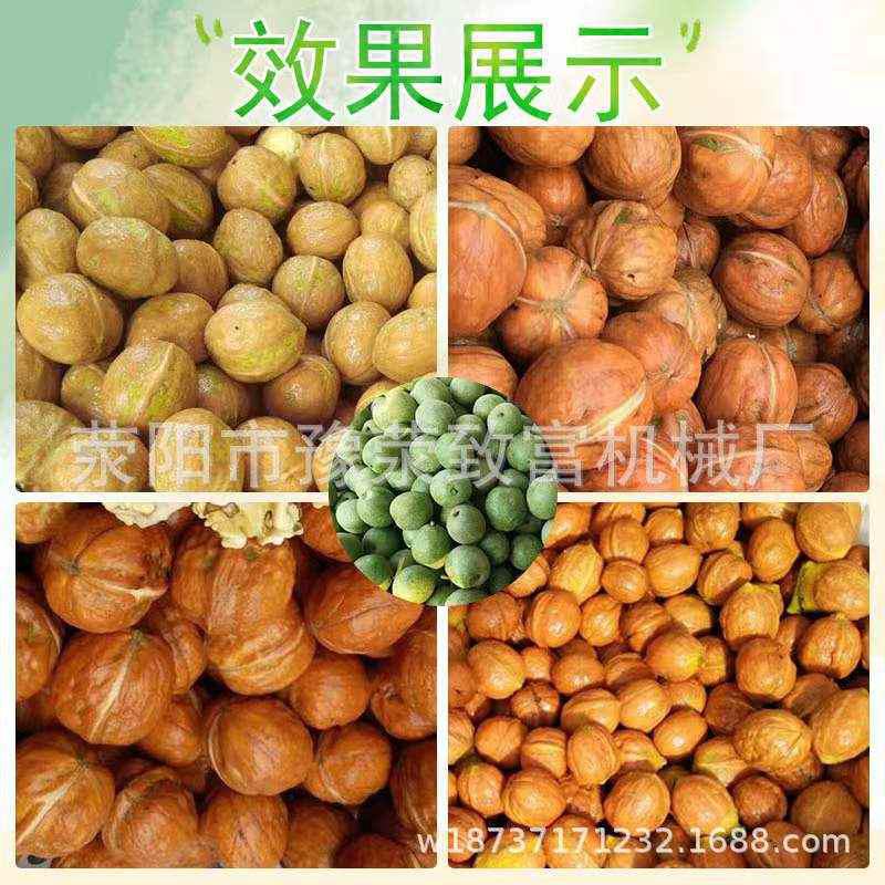 2024年新款青皮核桃去皮机核桃去青皮机鲜核桃剥皮机扒皮机