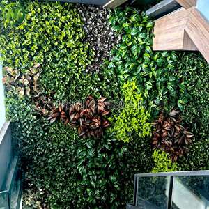 仿真植物墙绿植塑料假花草皮墙面装饰背景形象前台绿色草坪上墙壁