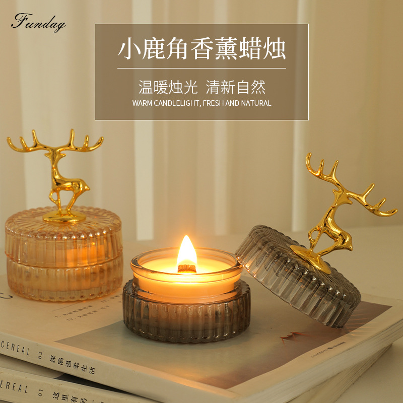 伴手礼鹿角香薰香薰蜡烛蜡烛蜡片
