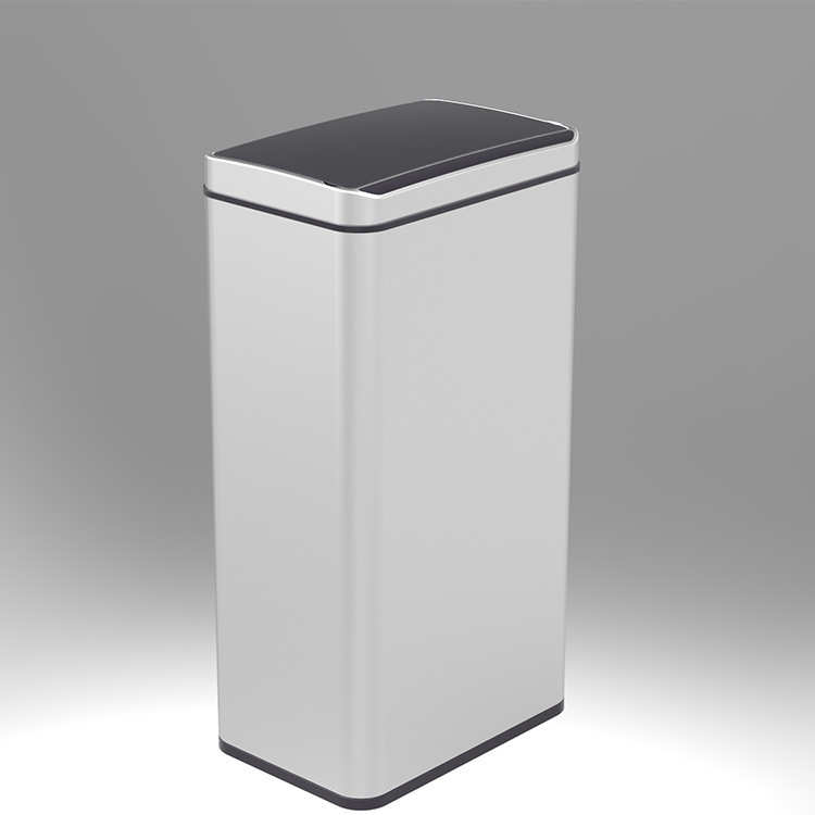 家用不锈钢垃圾桶方形10L15L30L20L48L60L室内智能感应带盖垃圾筒