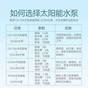 太阳能自动抽水泵鱼缸上水循环小流水器过滤净水氧气三合一不用电