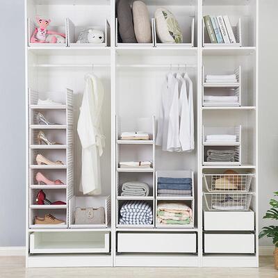 Short size 33.5*45*13 partition wardrobe storage shelf, laye