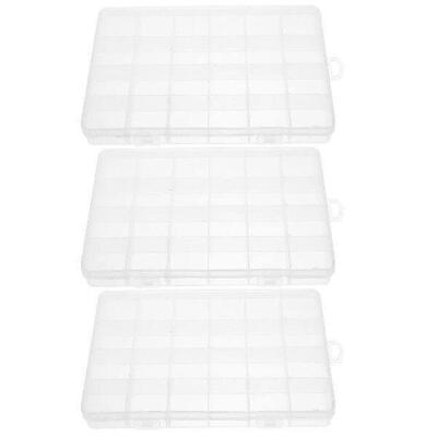 3 Pcs Fishing Lures Storage Box Hook Organizer Small Tackle