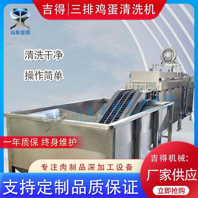 鸭蛋洗刷喷油风干流水线 蛋类清洗消毒机器 养殖场用全自动洗蛋机