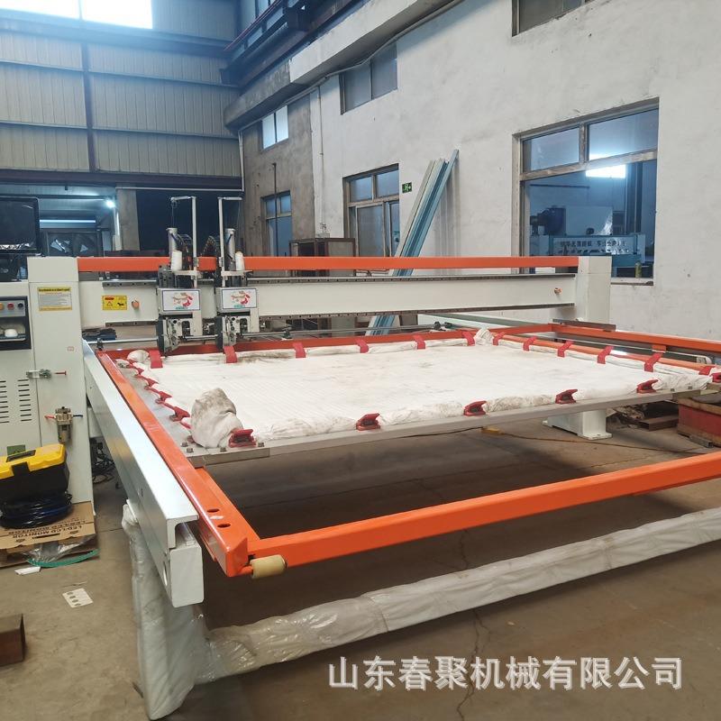 电脑高速双机头床垫面料绗缝机自动及人工两种回归原点模式