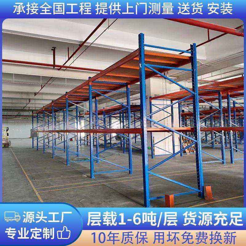 重型加厚仓储货架多层置物架工业五金库仓库高位卡板托盘加厚抗震