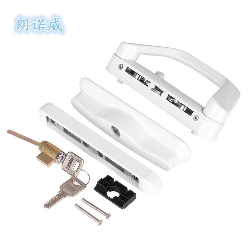 阳台推拉门锁厨房移门锁别墅花园锁卫生间单面阳台移门实心执手锁