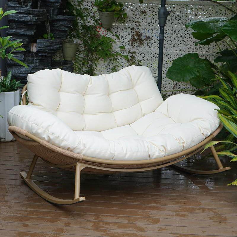 双人摇椅大人躺椅懒人阳台客厅休闲沙发可睡觉户外庭院家用摇摇椅