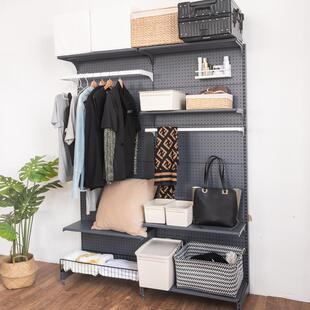 五金用洞少女衣间卧室出租帽房现代家简约金属QY 3无帘洞板开放式