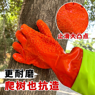马蜂防护手套抓马蜂加长加厚防滑手套防蛰捉金环胡蜂红娘马蜂手套