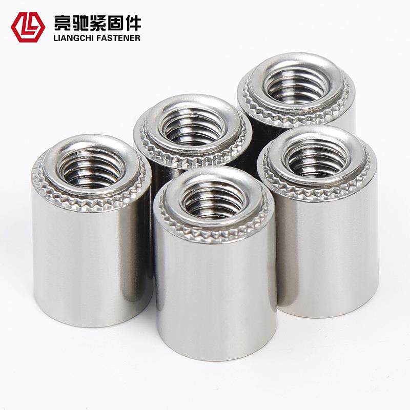 不锈钢无台阶防水螺母柱盲孔压铆螺柱BSS-M3/M4/M5/M6/M8/M12定制