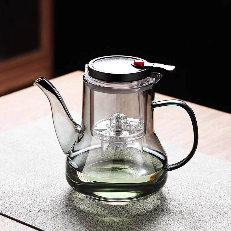 爆款飘逸杯泡茶壶 茶水分离冲茶器 大容量玻璃耐高温一键过滤茶壶