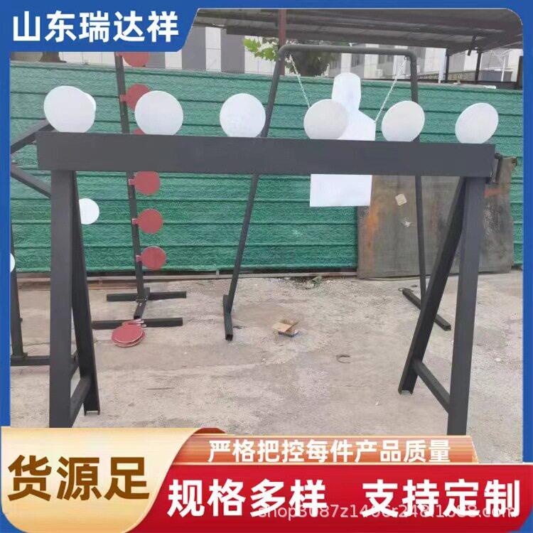 防弹钢板现货激光切割胸环靶半身靶防弹钢板电动六头靶风车靶加工