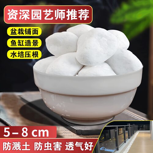 雨花石小石子鹅卵石盆栽养花粗沙