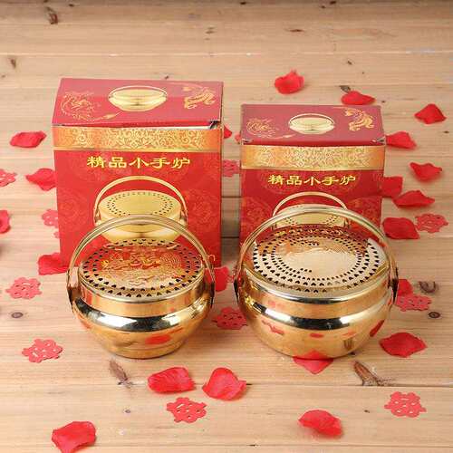 节庆婚庆用品婚庆用品纯铜火铳旺盆农村嫁妆结婚用品