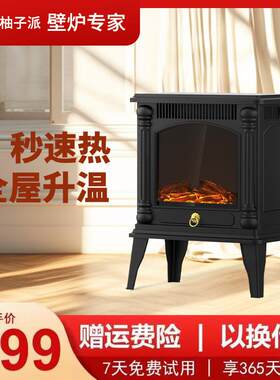 仿真火焰取暖器家用小型壁炉火焰小太阳节能电暖器卧室插电暖风机