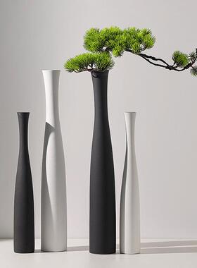 驼峰陶瓷禅意拉丝花瓶家居客厅装饰插花摆件创意艺术跨境花器