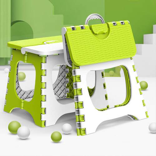 New Thickened Bamboo-Plastic Stool, Foldable for Home Use, S