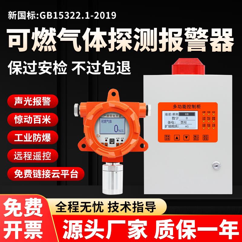 工业可燃气体探测报警器钢铁冶炼厂氧气一氧化碳可燃气浓度报警器