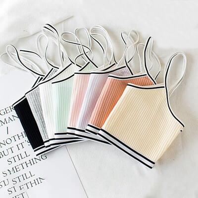 2pcs 7-14Y Girls Training Bra Soft Cotton Kids Underwear B