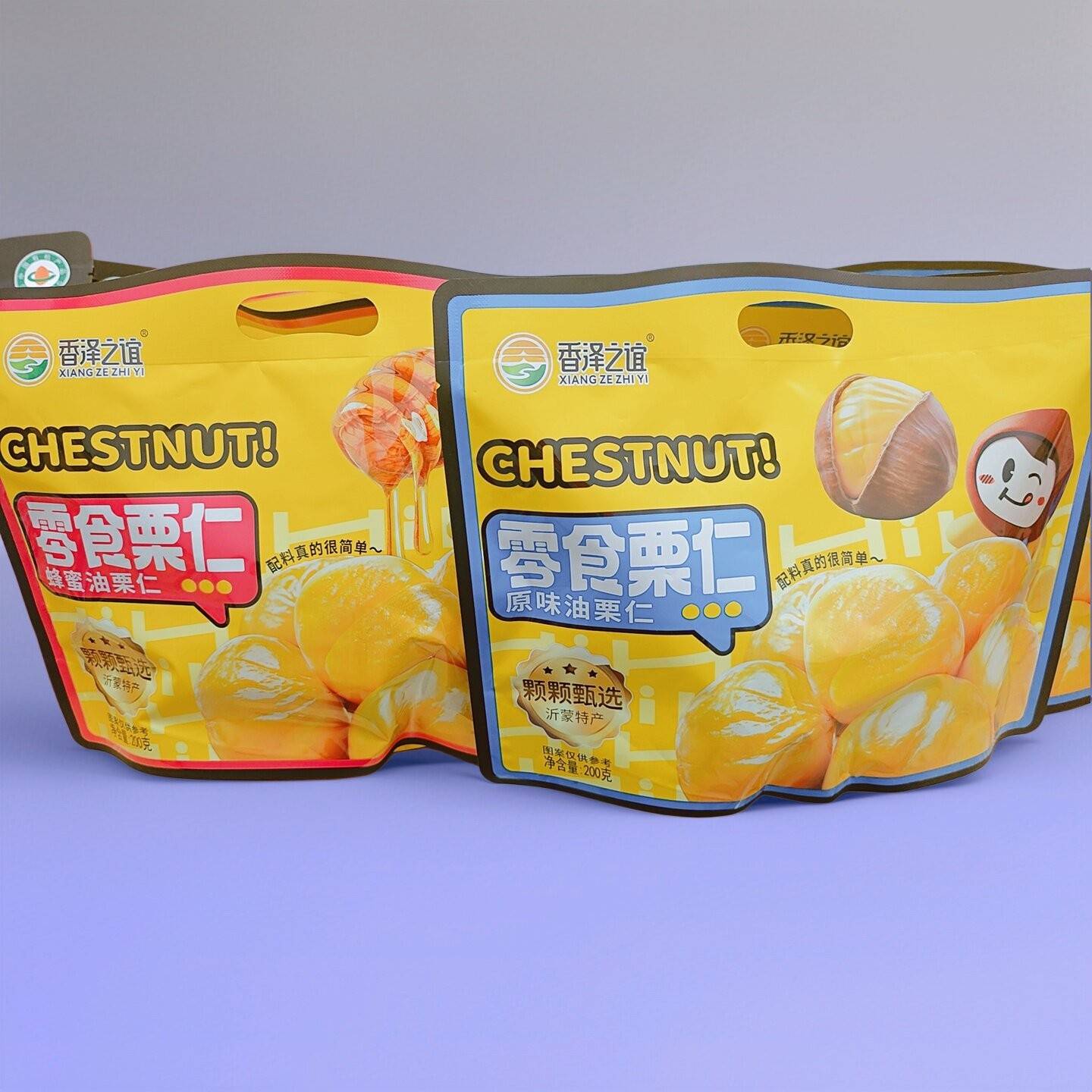 香泽之谊油栗仁板栗仁原味蜂蜜油栗仁200g袋开袋即食解馋板栗零食