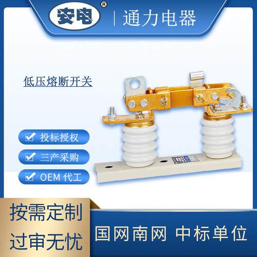 低压熔断开关 可定制配件熔断器 通力电器定做户外交流隔离开关