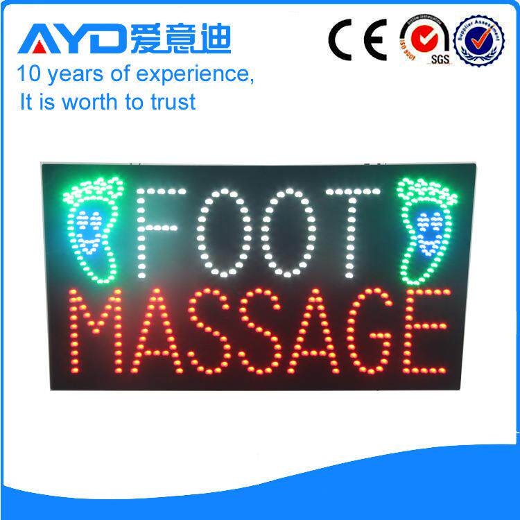 足底按摩灯牌LED广告牌带电话号码电子招牌LED FOOT MASSAGE SIGN
