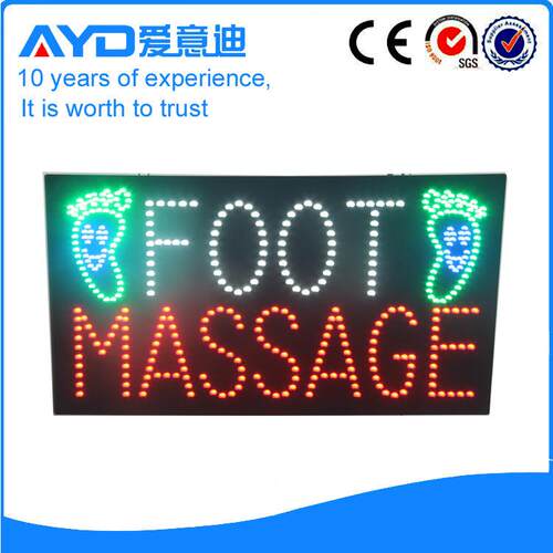 足底按摩灯牌LED广告牌带电话号码电子招牌LED FOOT MASSAGE SIGN